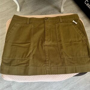 Old Navy Women’s Olive Green Cargo Mini Skirt Casual NWT Cotton